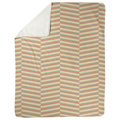 Couverture polaire rayures fracture