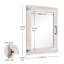 Décoration murale, miroir rectangulaire, décor rétro pour meuble-lavabo de chambre à coucher et de salle de bain, 32 po x 24 po-1592037897