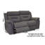 Demea 2 Seater Genuine Leather Electric Recliner