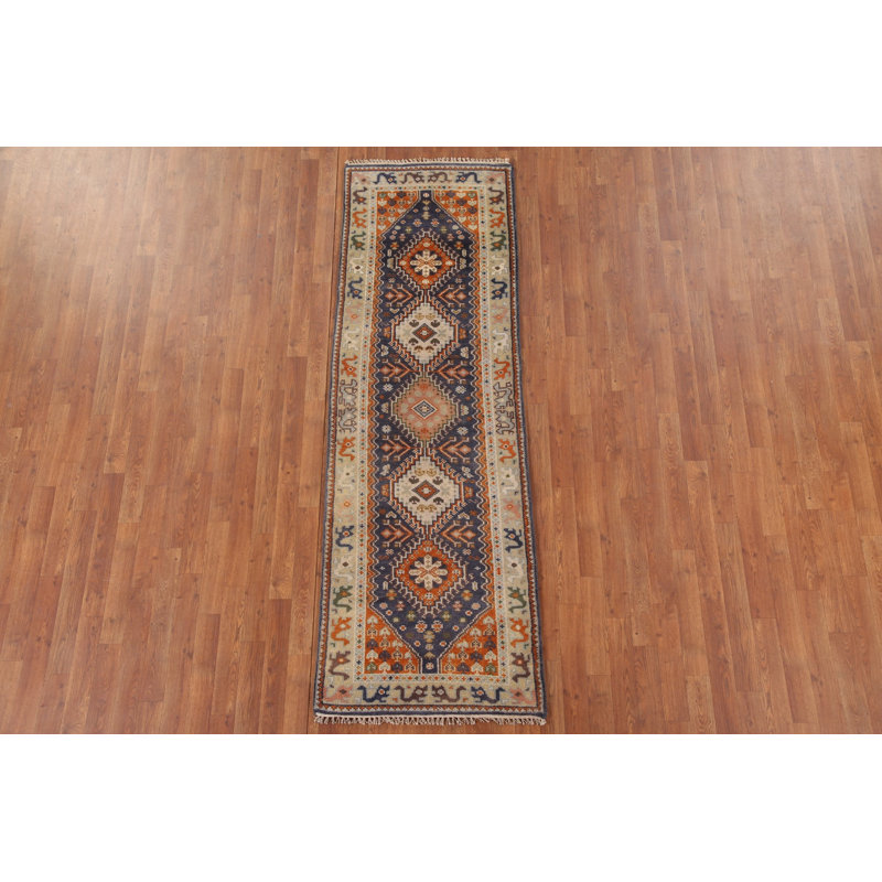 Tapis de couloir géométrique traditionnel 3 x 8