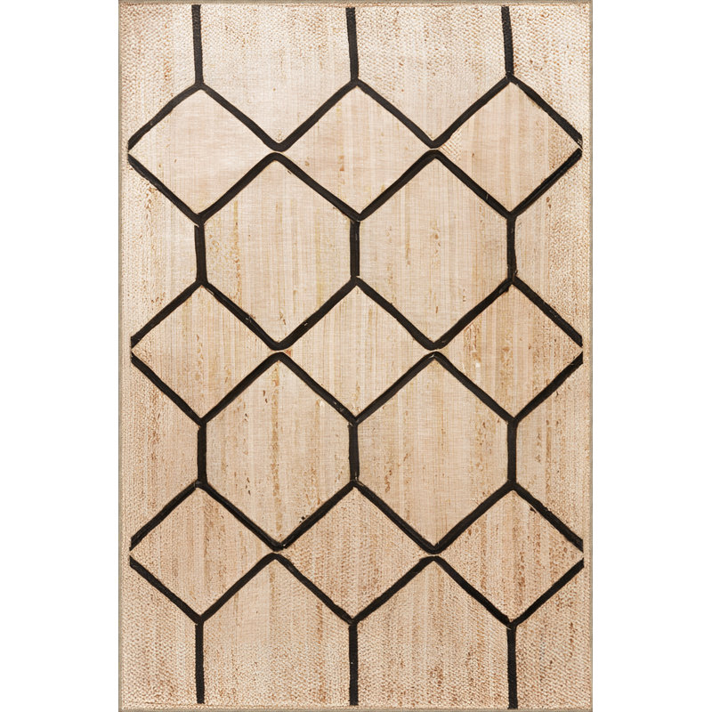Tapis intérieur / extérieur rectangulaire Kemara, Rectangle 3 pi 11 po x 6 pi 7 po