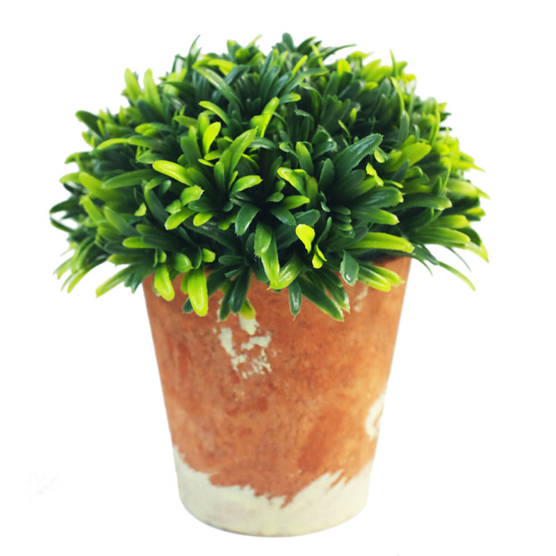 Plante artificielle en pot rustique