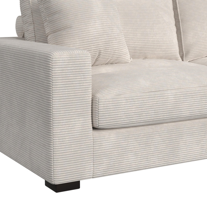 Ensemble modulaire modulaire 6 pièces, Polyester beige Steno, Face à la droite