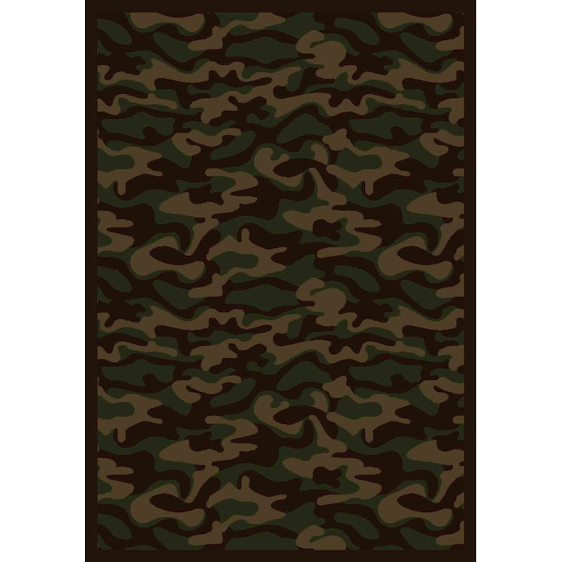 Tapis Whimsy Funky Camo par Joy Carpets, Rectangle 3 pi 10 po x 5 pi 4 po
