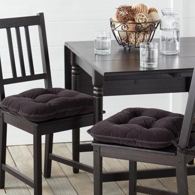 Indoor Reversible Tufted Corduroy Seat Cushion