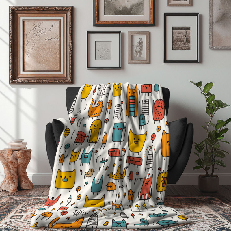 Comic Friends - 1 Piece Premium Blanket, Twin