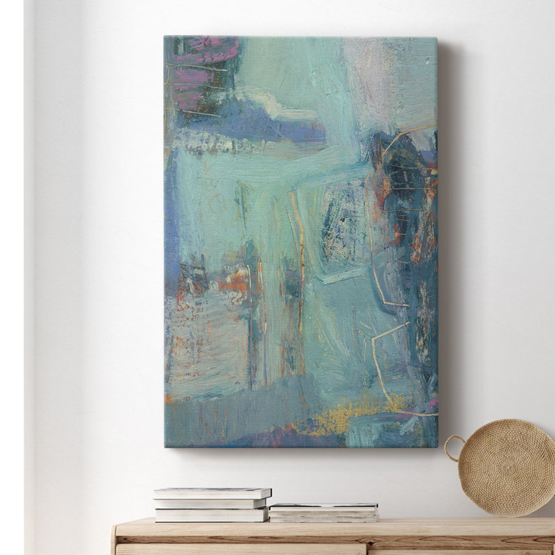 Saudar III - peinture sur toile tendue, H 18 po x l 12 po x P 1 po