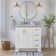 Sawyer 36'' Solid Wood Single Bathroom Vanity Base Only, Left Offset Base Cabinet without Top