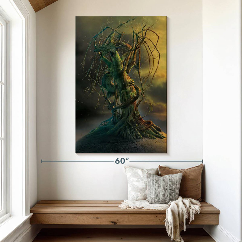 Brampt Tree Dragon, 51" H x 34" W