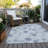 Machine Washable Indoor/Outdoor Christmas Snowflake Xhevrie Sky Rug-2032091282