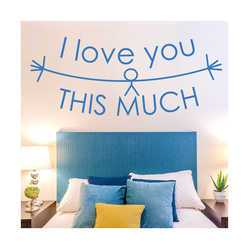 Non-Wall Damaging Wall Decal, Blue