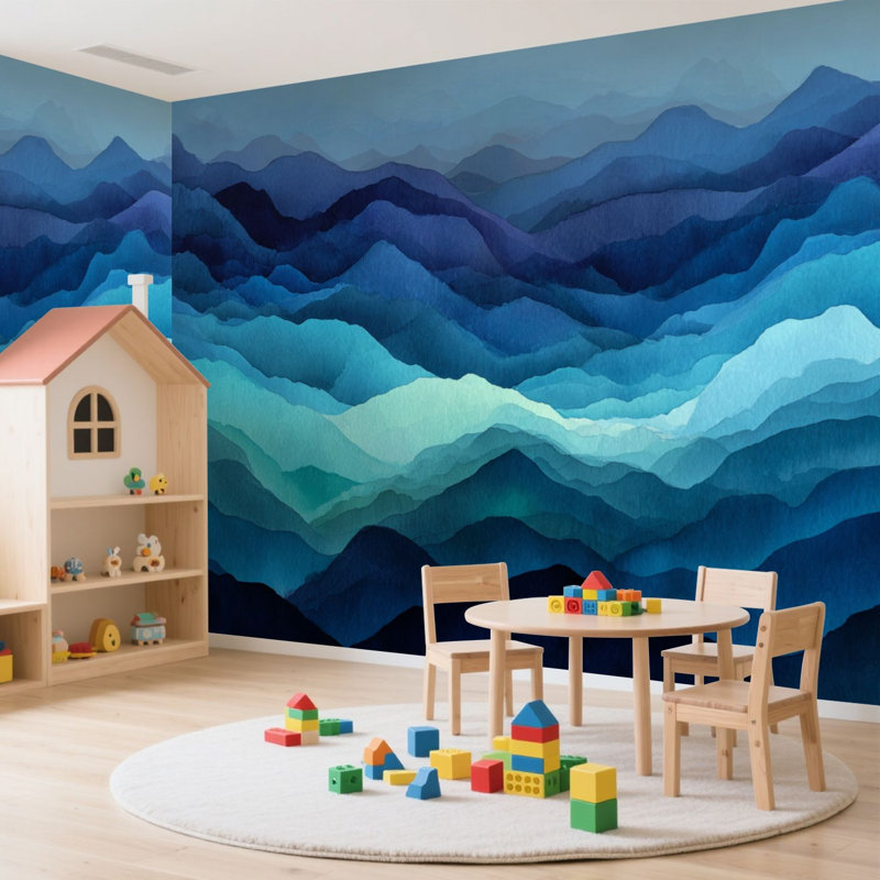 Adhésif mural amovible auto-adhésif et amovible, L 99,6 po x l 144 po