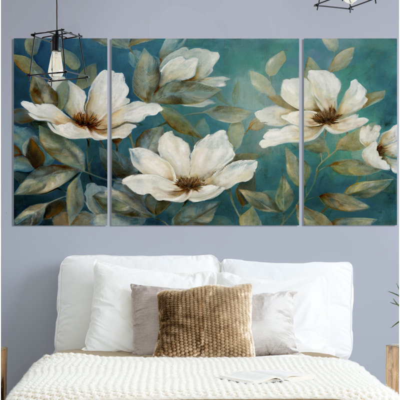 « the shade of blue », reproduction d’image multi-pièces de première qualité sur toile, H 24 po x l 48 po x P 1,5 po