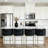 25.5'' Upholstered Counter Height Bar Stool with Barrel Backs Set of 4-109916632-109916629