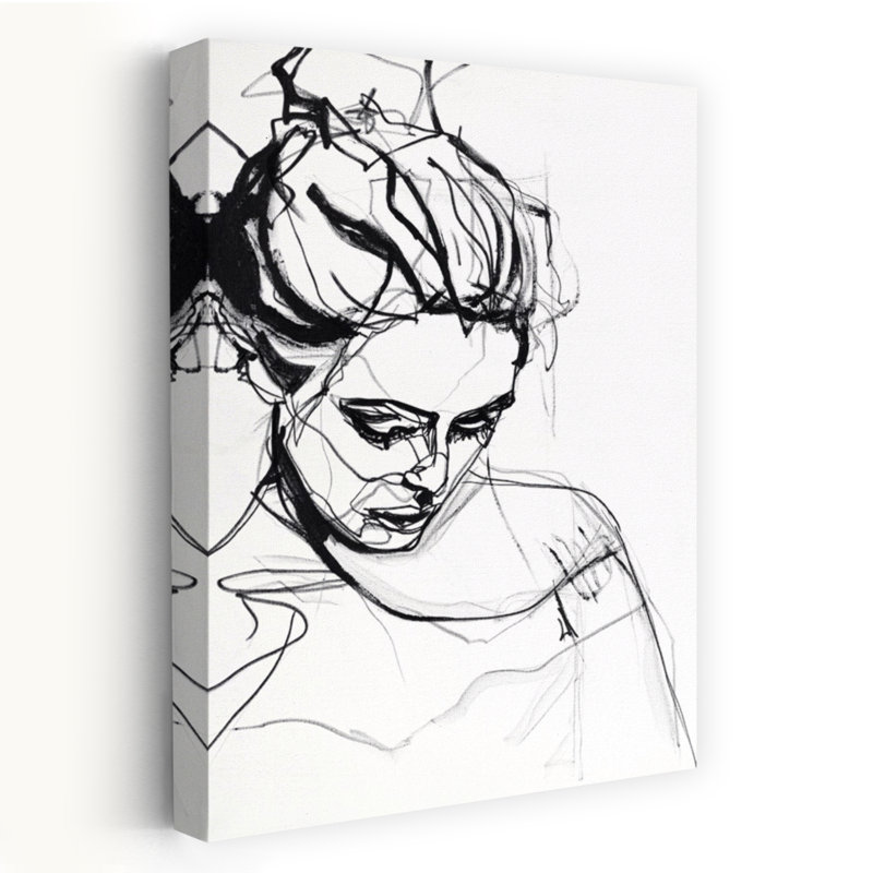 Silhouette 1, art contemporain abstrait, H 48 po x l 32 po