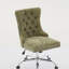 Chaise de bureau moderne rembourrée capitonnée à boutons en chenille, chaise de bureau pivotante réglable-1796610262