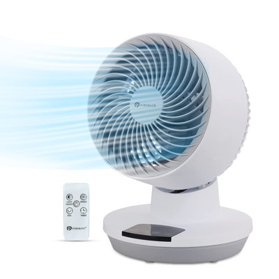 PureMate Click to Enlarge 8 Inch Air Circulator Fan with Oscillation and Timer