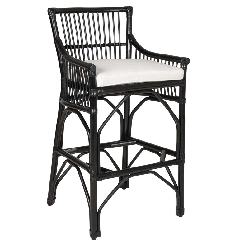Tabouret de bar et de comptoir Barkley, Noir, Tabouret de bar (siège d'une hauteur de 30 po)