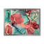 Bleu et mauve luxueux abstrait fluide X - peinture sur toile-67314072-67314074