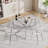 Lousha 6 - Person Pedestal Base Dining Set-1000709427-1000709581