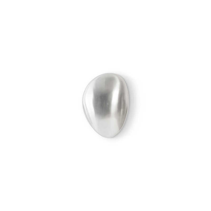 River Stone Wall Décor, Silver, 12" H x 18" W x 2" D