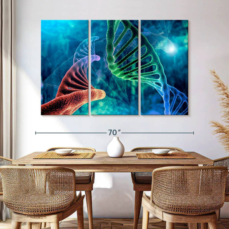 Keiri Two DNA Strands, 42" H x 65" W
