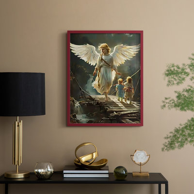 Religious Series CDXLV III, reproduction d'art encadrée - bois massif