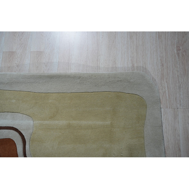 Hand Tufted Wool Area Rug in Blue, 8' x 10'