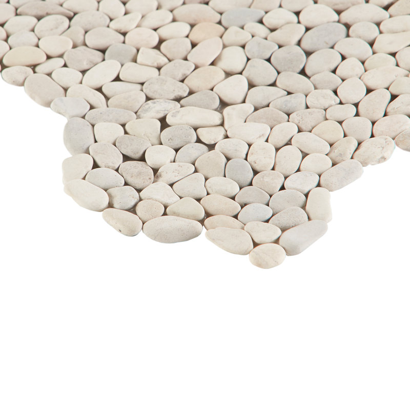 Bond Tile Picturesque Micropebbles 11.81" x 11.81" Natural Stone Pebble Mosaic Floor and Wall Tile (0.97 Sq. Ft. / Each)