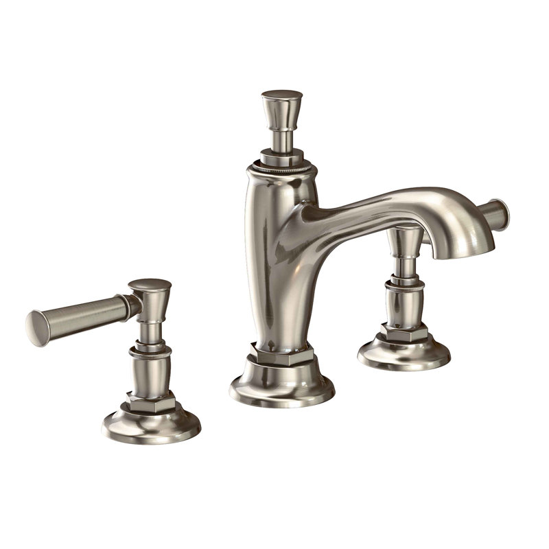 Vander Widespread Bathroom Faucet with Drain Assembly, Antique Nickel