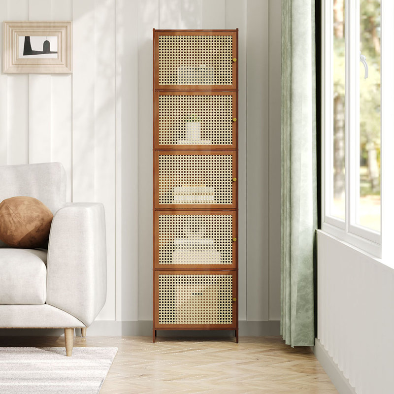 43cm W Bookcase, (5 Shelves) 155cm H x 43cm W x 32cm D
