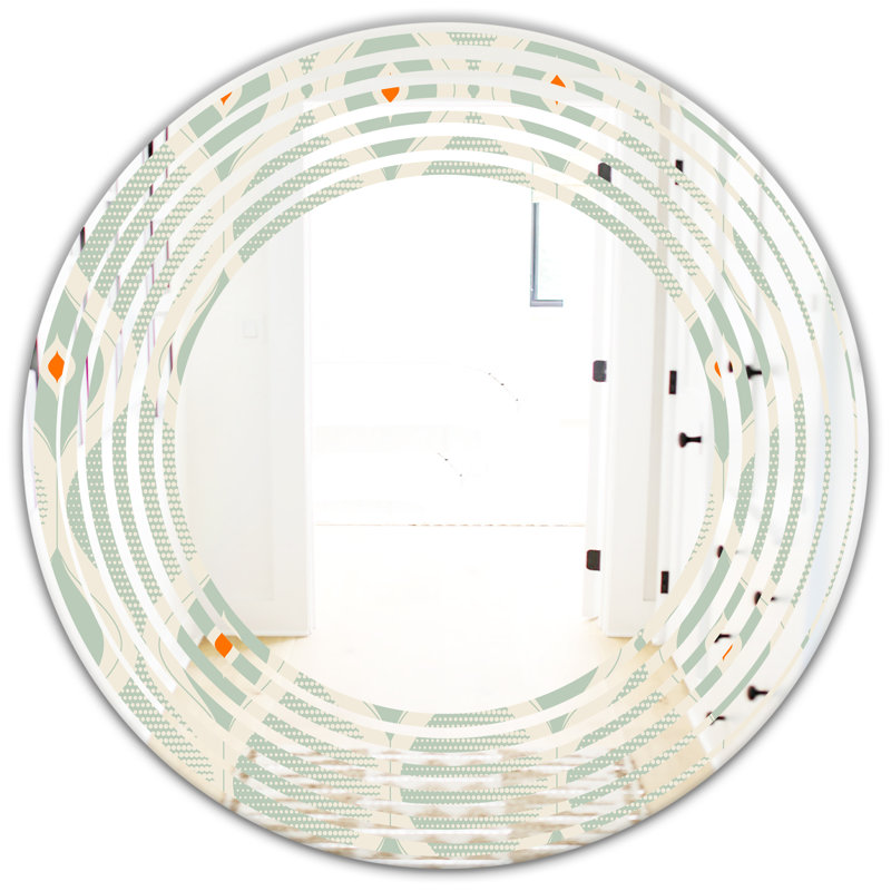 Miroir mural Wave, H 31,5 po x l po