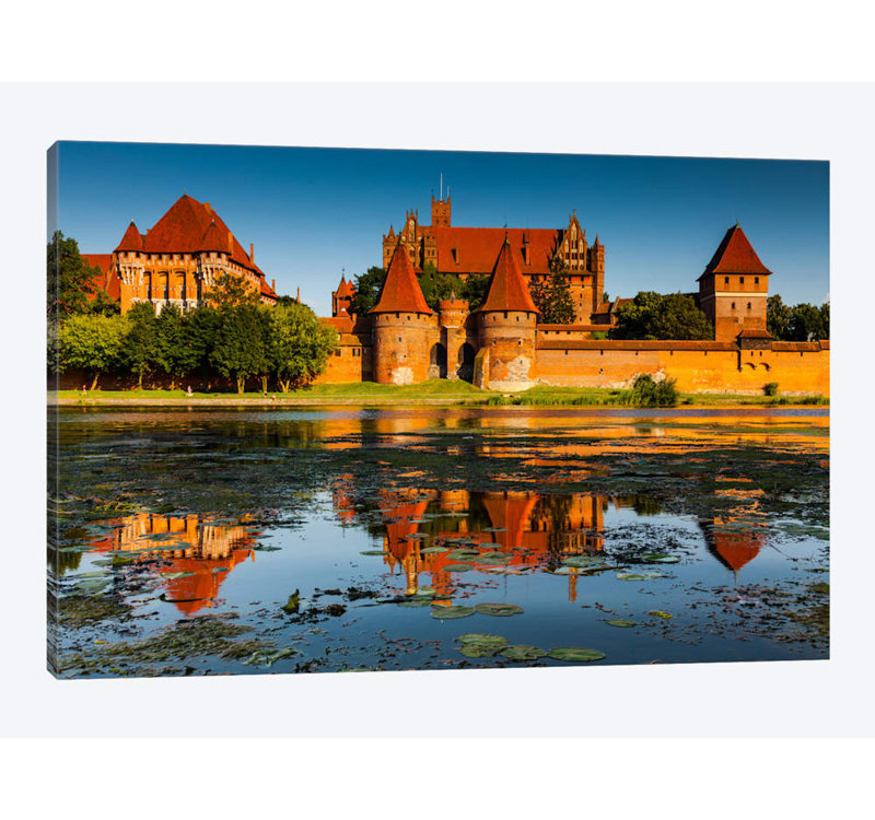 « pologne, malbork castle » par mikolaj gospodarek, impression sur toile tendue, H 18 po x l 26 po x P 1,5 po, Toile tendue