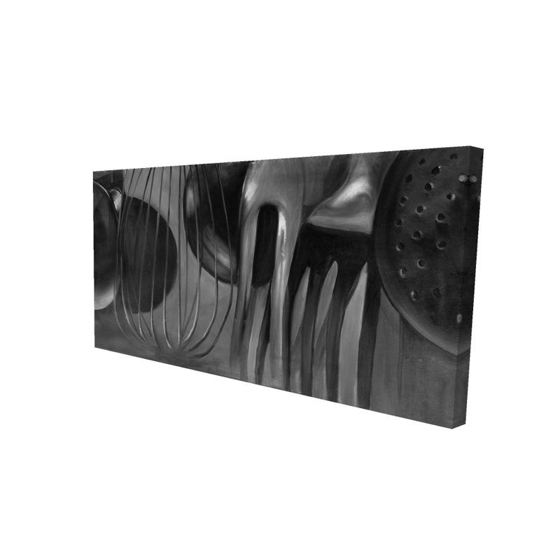 Kitchen Tools Still Life Gray Canvas | Home Decor Art