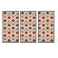 Ensemble de 3 reproductions d'art sur toile encadrées rouges et brunes-1774322538-1774322548