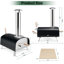 Costway Steel Countertop Wood Burning Pizza Oven