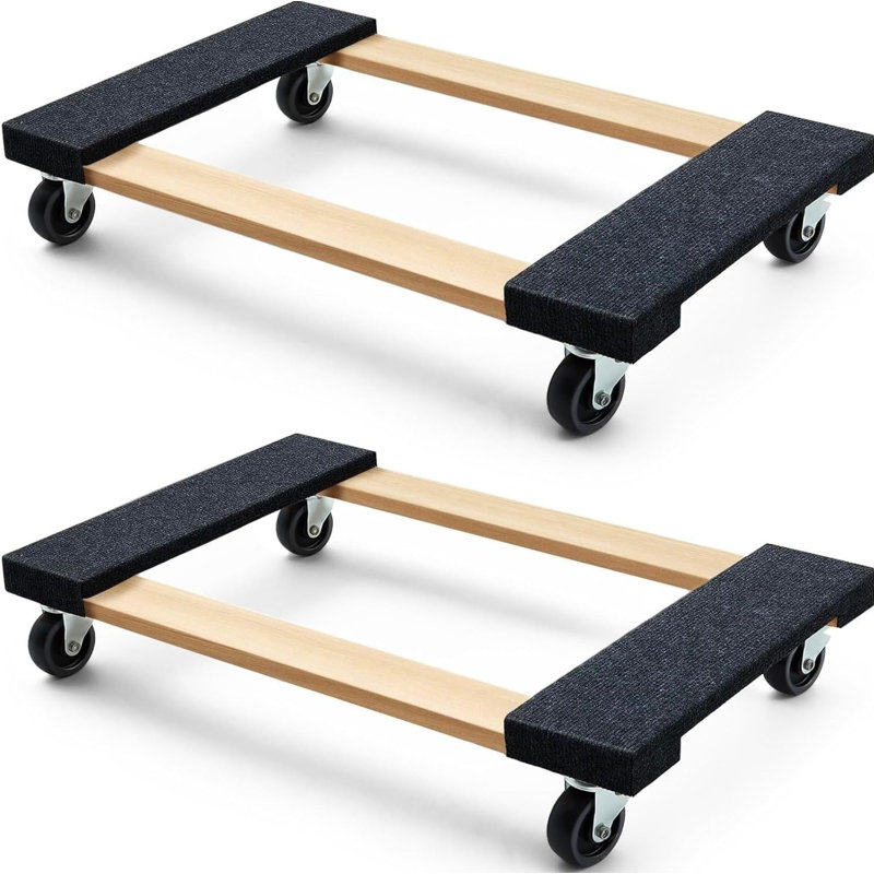 Chariot à meubles en bois franc 30 po x 18 po Simpli-Magic 79545 1 320 lb