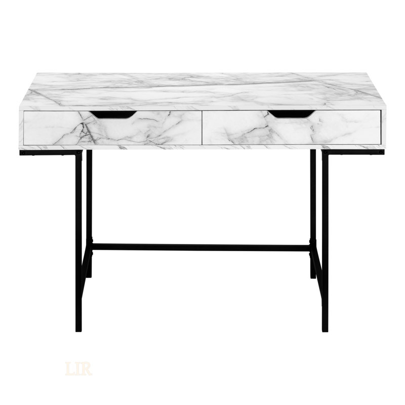 Ginaro Computer Desk, White