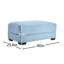 Velours côtelé bleu 28 avec design ergonomique, coussins en éponge douce et combinaisons de sièges modulaires: confortable avec structure assortie en option