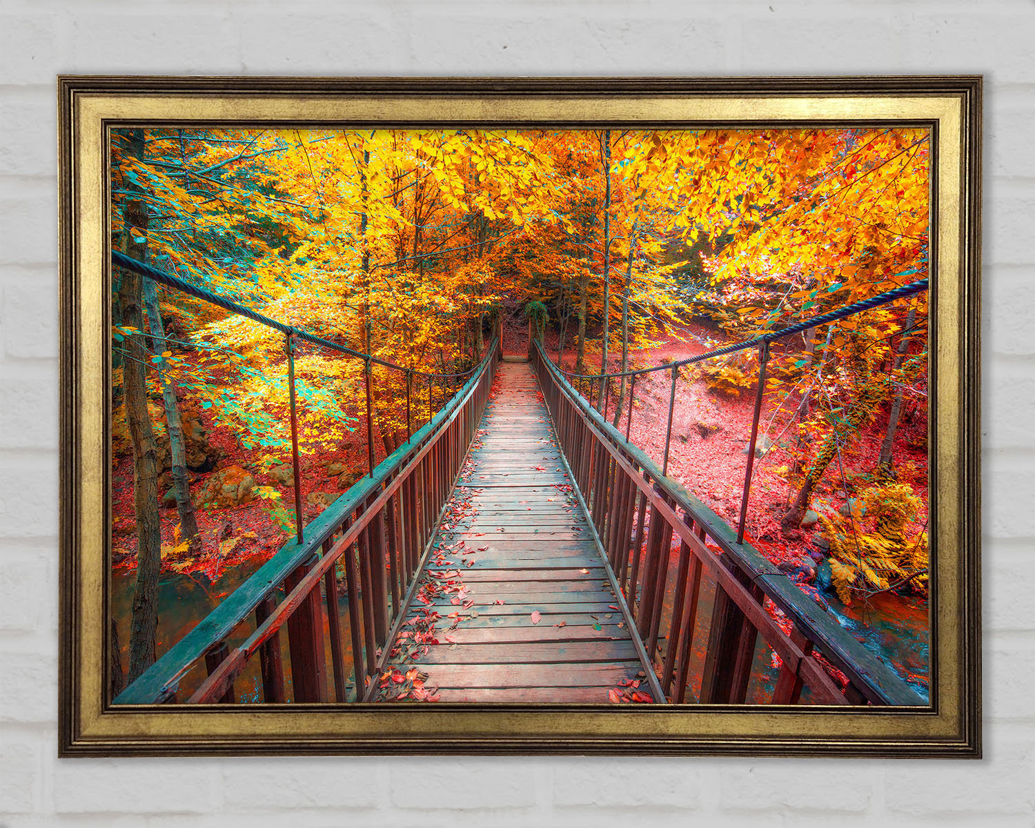 https://assets.wfcdn.com/im/63946459/compr-r85/2690/269071835/the-rope-bridge-through-the-forest-single-picture-frame-art-prints.jpg