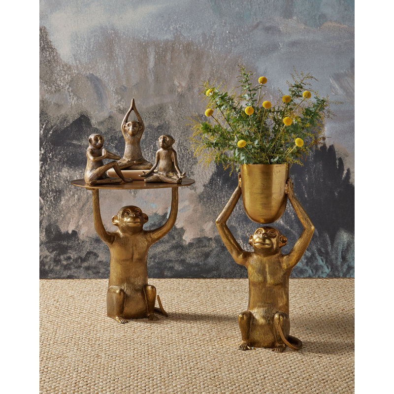 3 Piece Zen Monkey Figurine Set