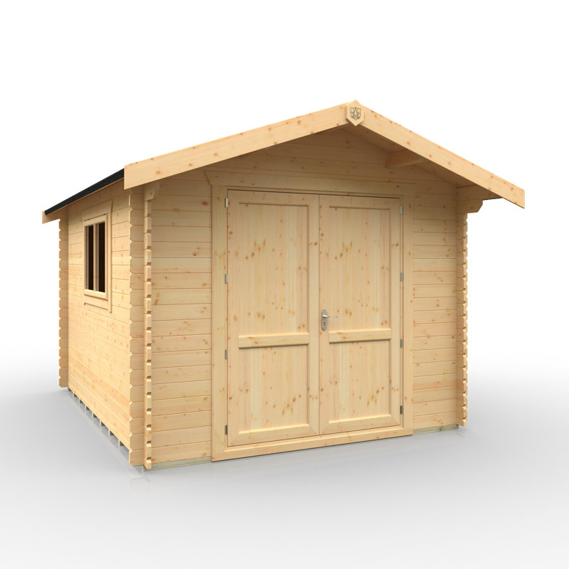 The Javan Tongue & Groove Log Cabin 12x10w