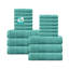 Ensemble de serviettes de bain 100% coton 100% coton zéro torsion Phoebe Home Weavers-130204249-130204250