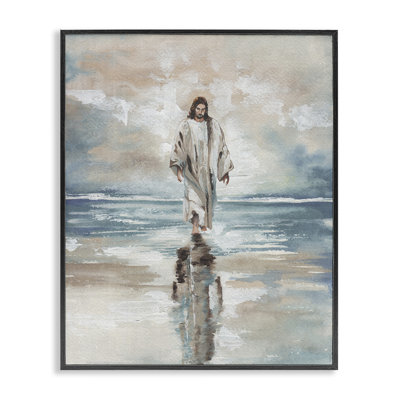 Jesus on Water Framed Giclee, design by Elizabeth Medley