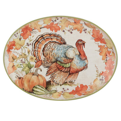 Plateau de dinde ovale Autumn Breeze