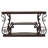 Gretta Merlot 2-Shelf Sofa Console Table
