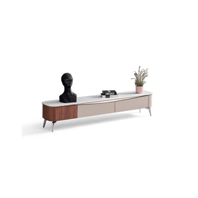 Modern minimalist microcrystal stone TV cabinet