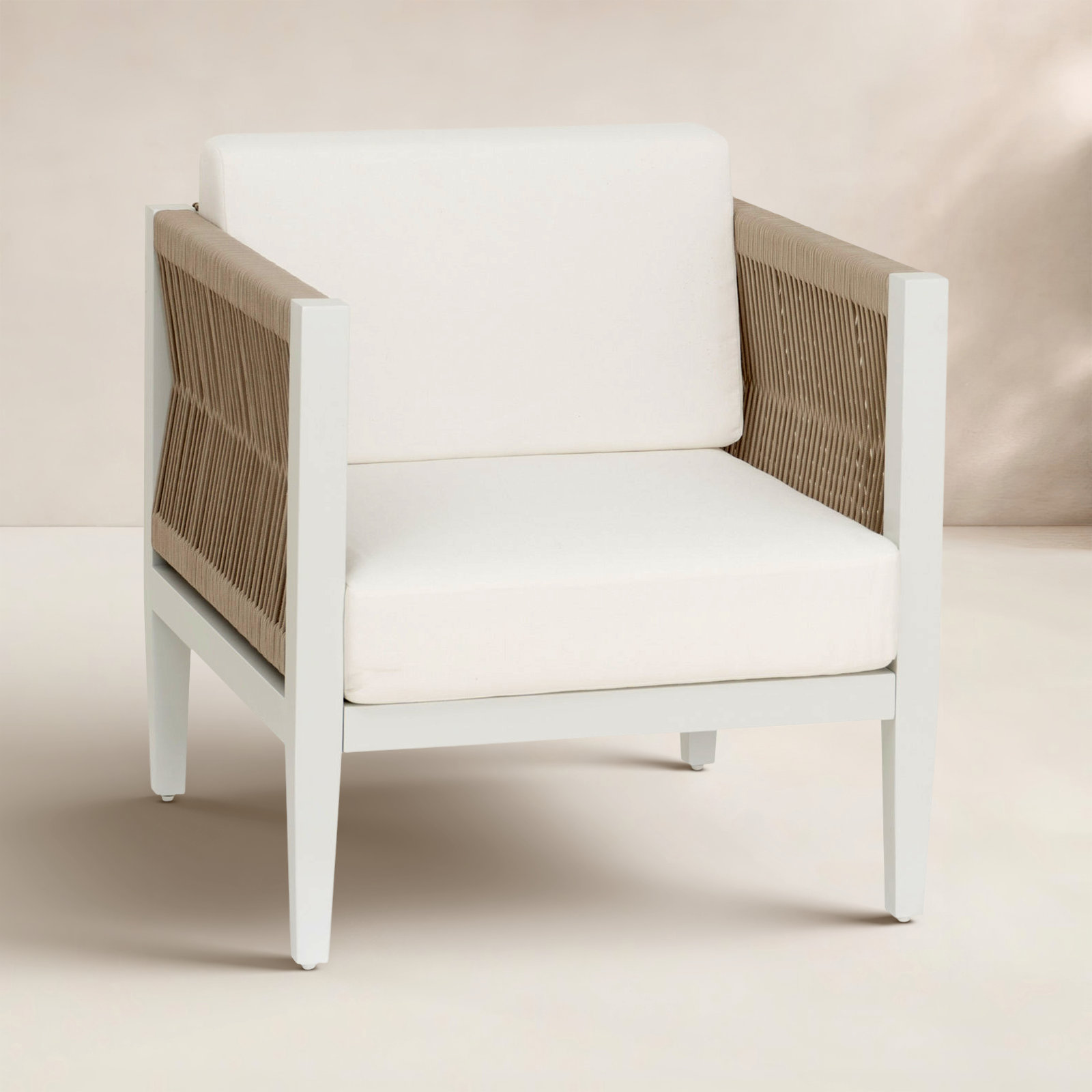 Lilah White Aluminum 1 PK Side Chair