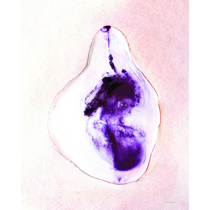 Demi-poire - reproduction sur toile tendue, H 18 po x l 12 po