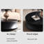 Table basse ronde moderne en bois noir